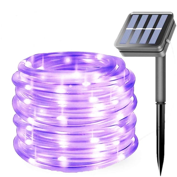 100LED Rope Lights Outdoor,Waterproof 39FT 8Mode Solar Powered Tube Strip Light Copper Wire Fairy String Lights for Garden Yard Party Wedding Christmas Decoration
