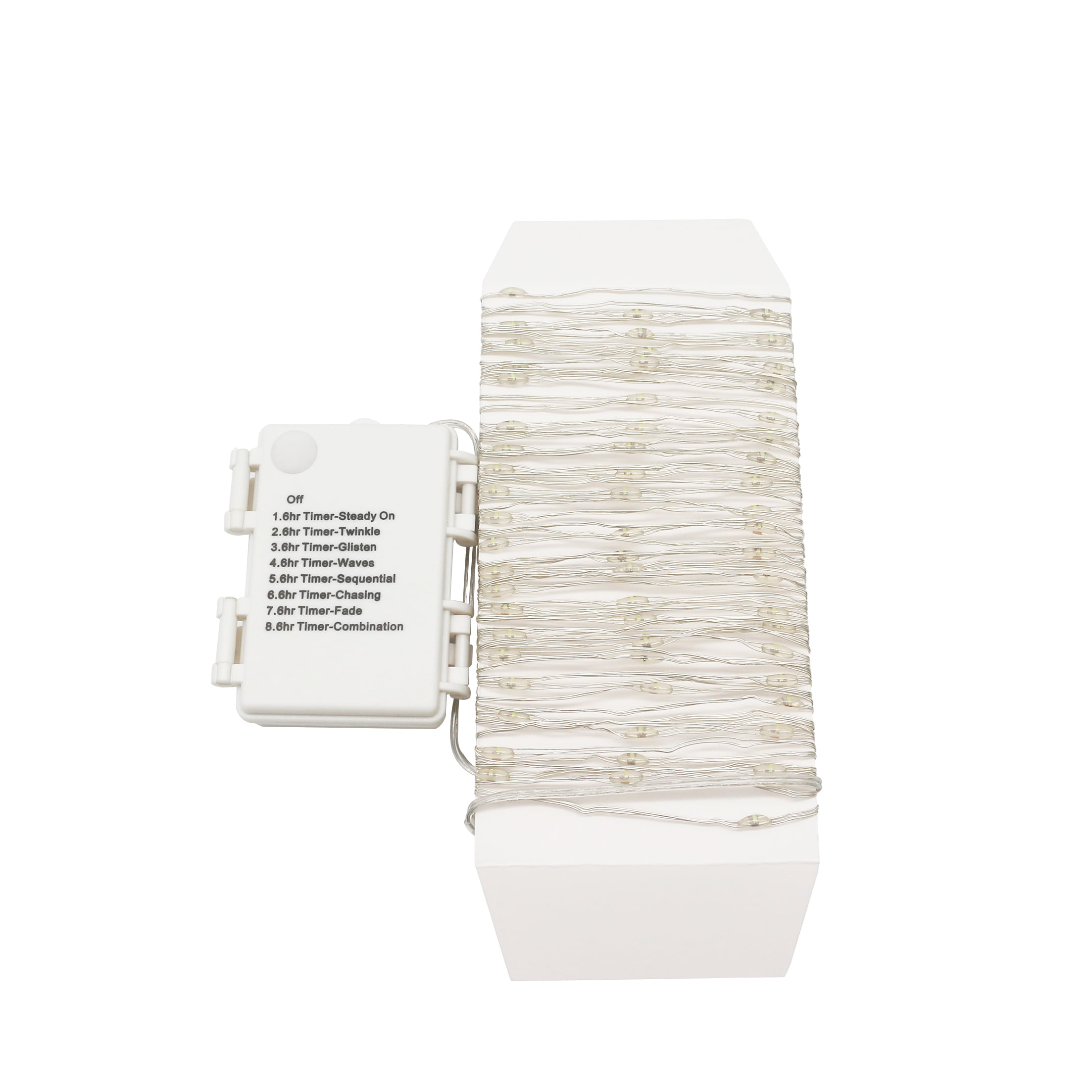 Cool White Battery Operated LED Slim Lights, 33', by Way To Celebrate