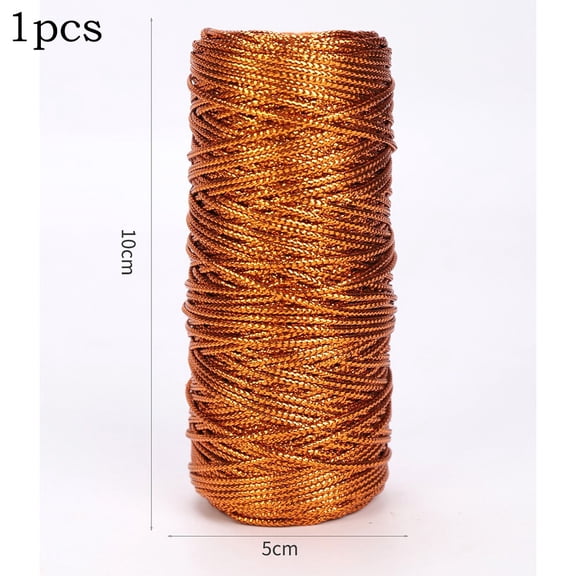 100M 1.5mm Gold Silver Cord Rope String Twine Ribbon Bows Crafts DIY Gift Wrap Gold, Silver, Red, Rose Gold, Bronze