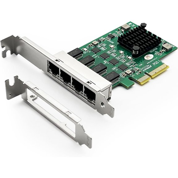 100M/1000M/2.5G NIC Network Card, Quad RJ-45 Port, with Realtek RTL8125BG Controller, Support Windows/Windows Server/Linux/Ubuntu/Centos/Vmware