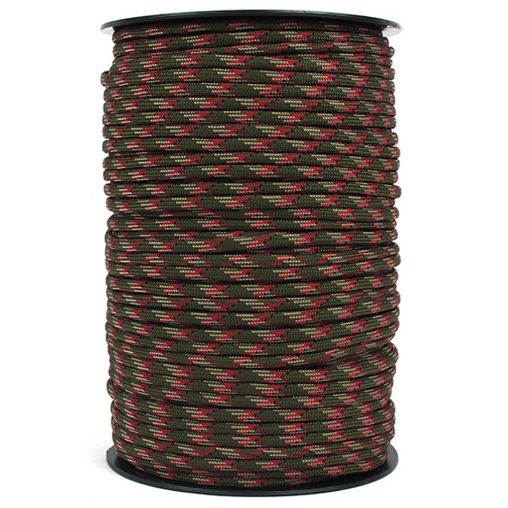 100M 7-Core-Paracord 4mm Outdoor Parachute Cord Tent Lanyard Strap  Clothesline 