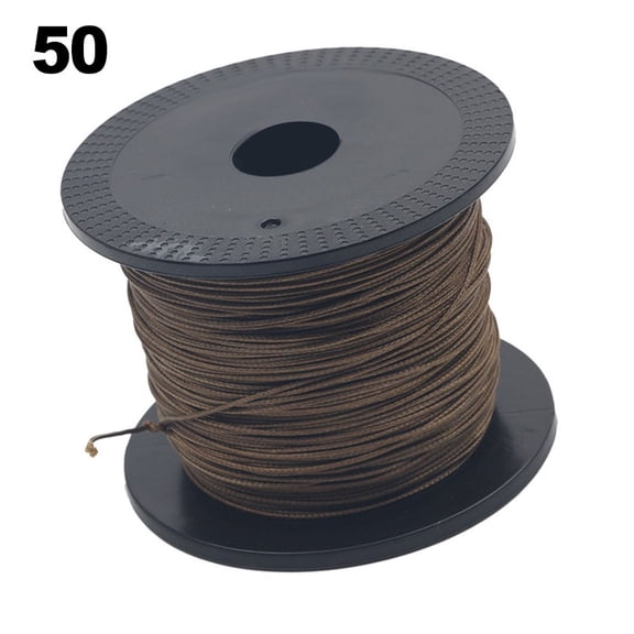 100M Bold for Braided Fishing Line 8 Strands Nylon Brown Core-Wrapped 100M 50