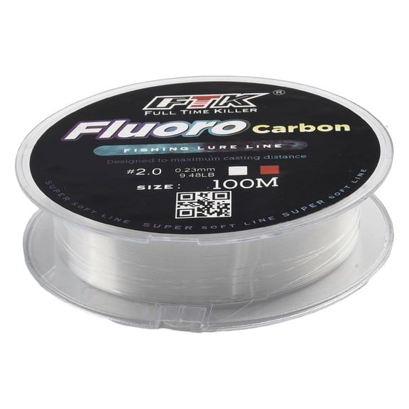 100M Fluorocarbon Fishing Lure Line 4.13-34.32Lb Carbon Fiber Leader Soft Line