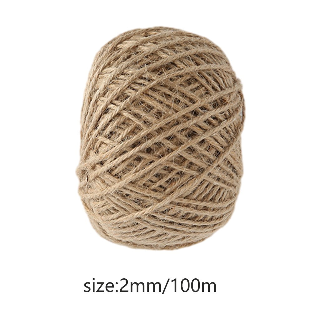 100M Jute Rope Home Retro Diy Craft Rope Decorative Rope Made In Multiple  Sizes 
