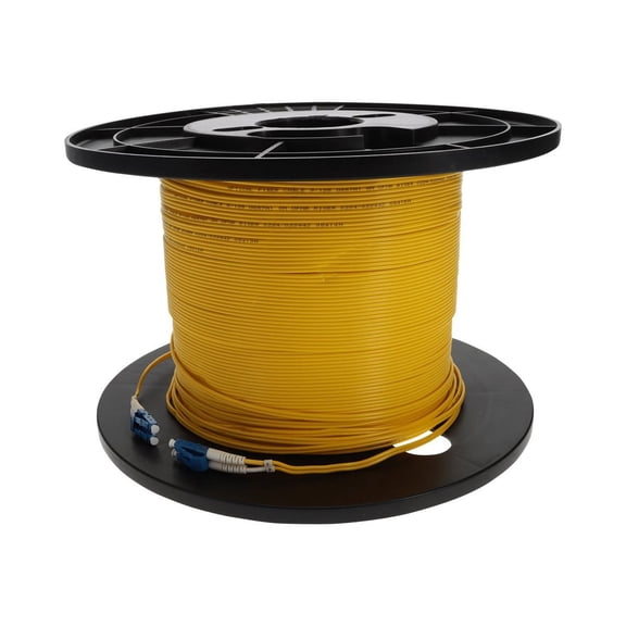 100M LC M/M OS1 YELLOW 2-STRAND FIBER UPC DUPLEX LSZH PATCH CABLE