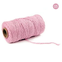 100M Long/100Yard Pure Twisted Cord Rope Crafts Macrame String in Clearance