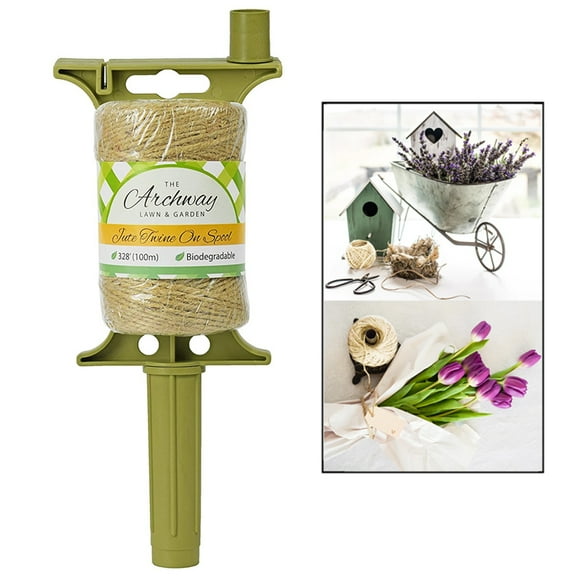 100M Natural Premium Jute Twine String on Spool Cord Rope Crafts Gifts DIY Decor