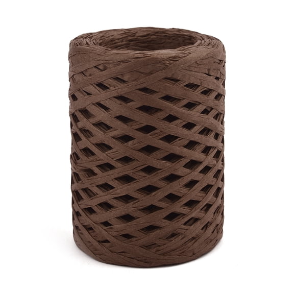 100M Natural Raffia Straw Yarn Hand-Knitted Crocheting Grass Paper Rope For DIY Sunhat Beach Bag Cord Baking Gift Packaging Rope