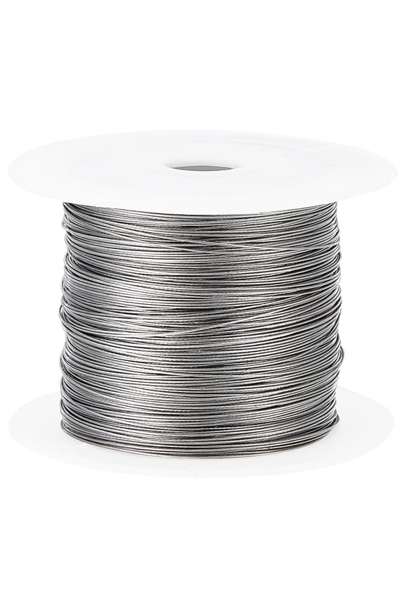100M Necklace Wire 304 Stainless Steel Beading Wire for Jewellery Bracelet Making (0.45mm) Raw