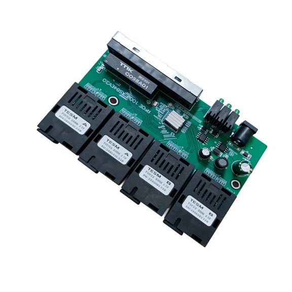 100M Reverse Fast Ethernet Fiber Switcher 4F4E Optically Media Converter Building Business Networking Communication