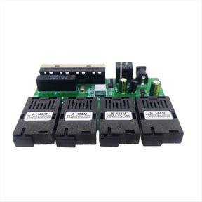 100M Reverse POE Fast Ethernet Fiber Switch 4F4E Output 12V Optical Media Converter Ethernet SC PCBA Placa Metro Board