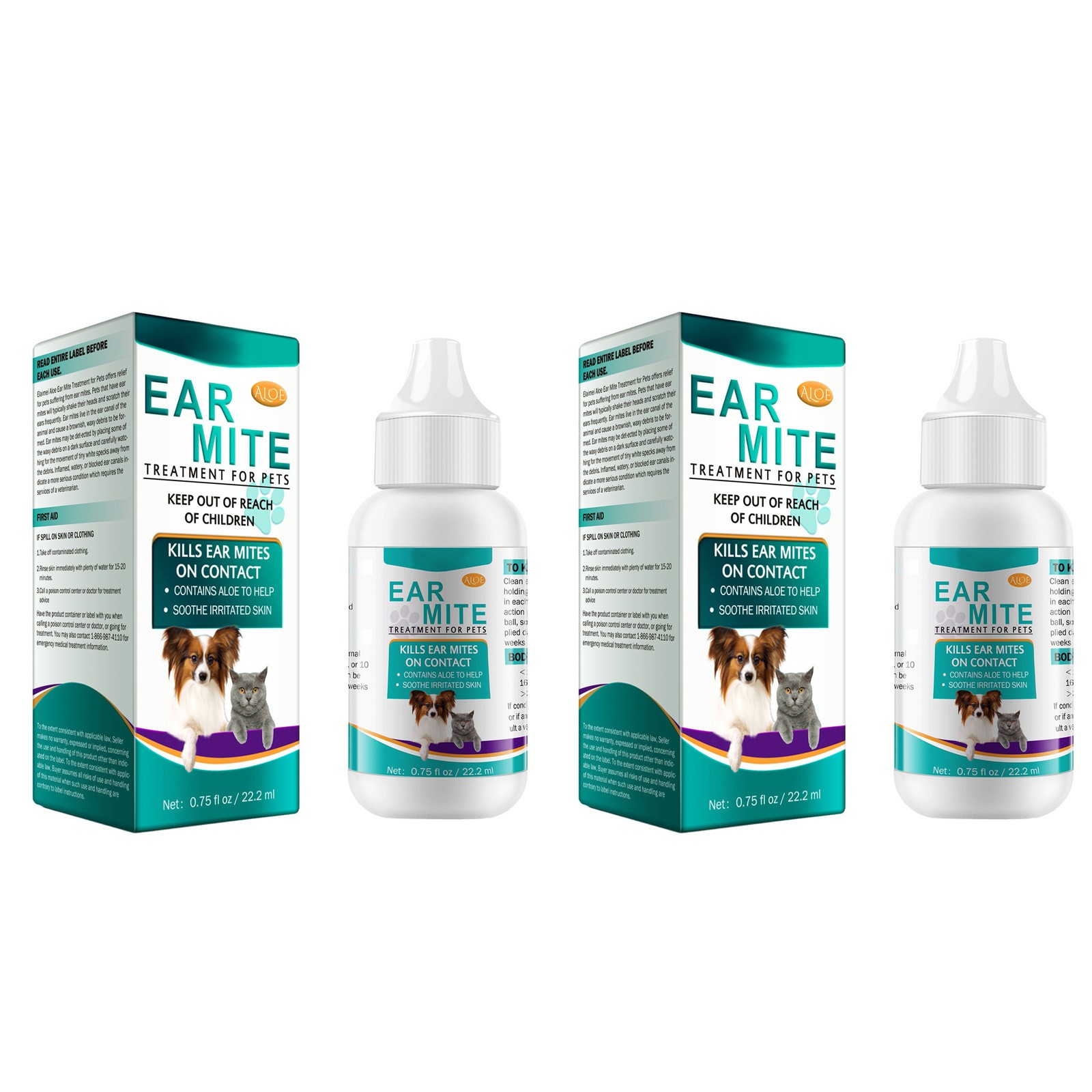 100ML Dog Ear Cleaner Pet Ear Cleaning Ear Cleaner Drops Ear For Dogs ...