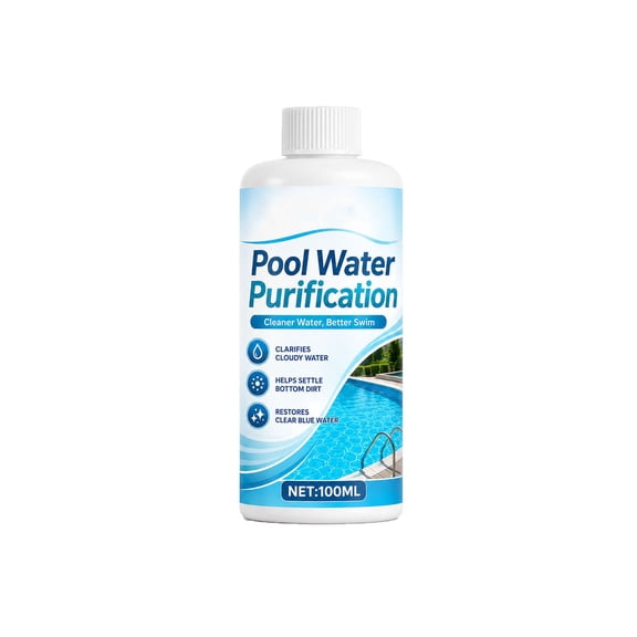 100ML Pool Water Clarifier Fast Acting Flocculant Pool Cleaner For Cloudy Water Prevention Odor Removal