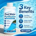 thumbnail image 1 of 100ML Pool Water Clarifier, Fast Acting, Flocculant Pool Cleaner, for Cloudy Water Prevention Odor Removal, Inground Pools & Above Ground Pools, 1 of 8