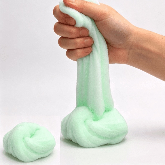 100ML Stretchy Fluffy Putty Non-Sticky Stress Relief Slime Toy Soft Pullable Slime Fidget Sensory Toy for Party Favors Birthday Gift