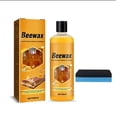 thumbnail image 1 of 100ML Wooden Floor Cleaner Wax, 1PC Multi-effect Decontamination Brightening Polishing Maintenance Agent with 1 Piece Blue Square Sponge（Yellow）, 1 of 8