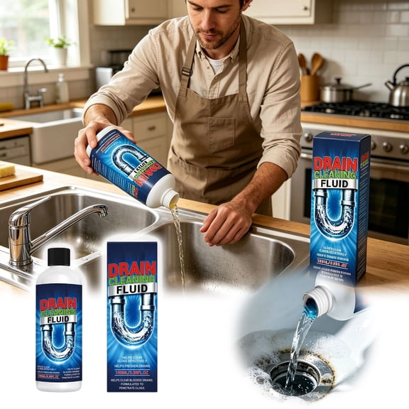 100MLPowerful Drain Opener For Household Use  Quick Action Drain For Clogs At Home Bottled Solution For Plumbing64044
