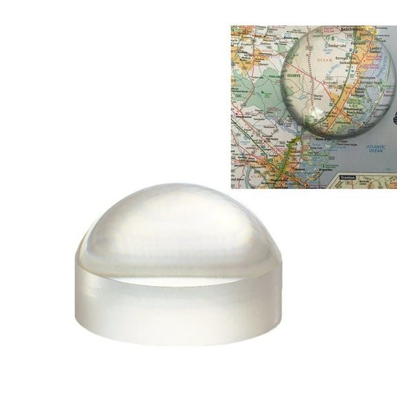 100MM Clear Half Sphere Crystal Ball Magnifying Glass Art Paperweight Decoration