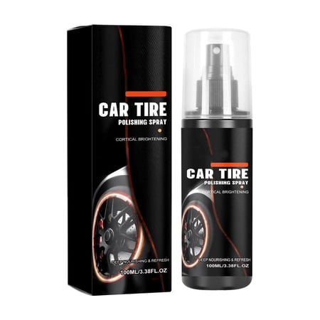 100Ml Car Tire Shine Spray Polish For Rubber Wheel Restoration Gloss And Anti Aging Protection