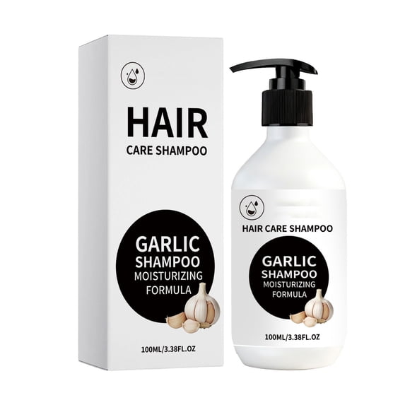 100Ml Garlic Shampoo Gently Cleanses Scalp Refreshed Smooth Fluffy Shiny Hair