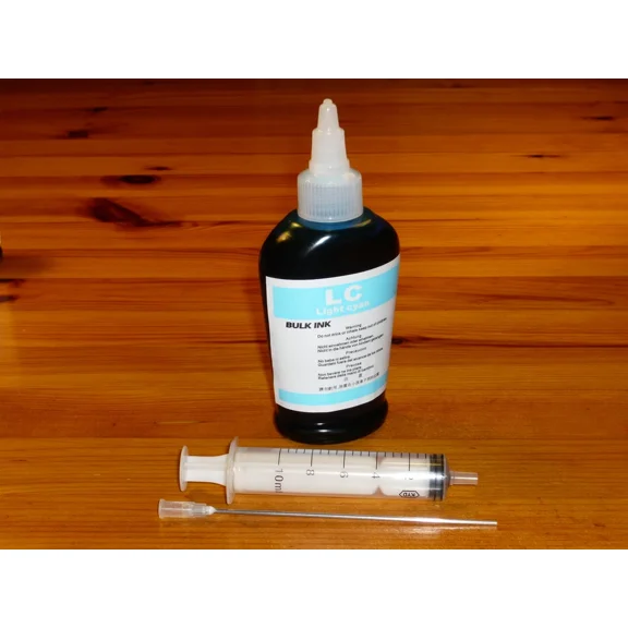 100Ml Light Cyan Lc Photo Cyan Pm Bulk Refill Ink For Canon Inkjet Printer