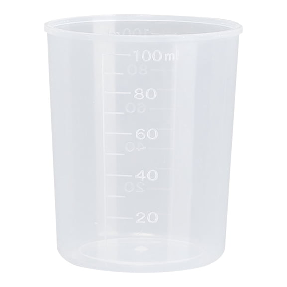 100Ml Plastic Measuring Cups Plastic Graduated Cup Transparent Scale Resin Clear Graduated Epoxy Mixing Jugs for Kitchen Cooking Medicine Measure Tool Harlik