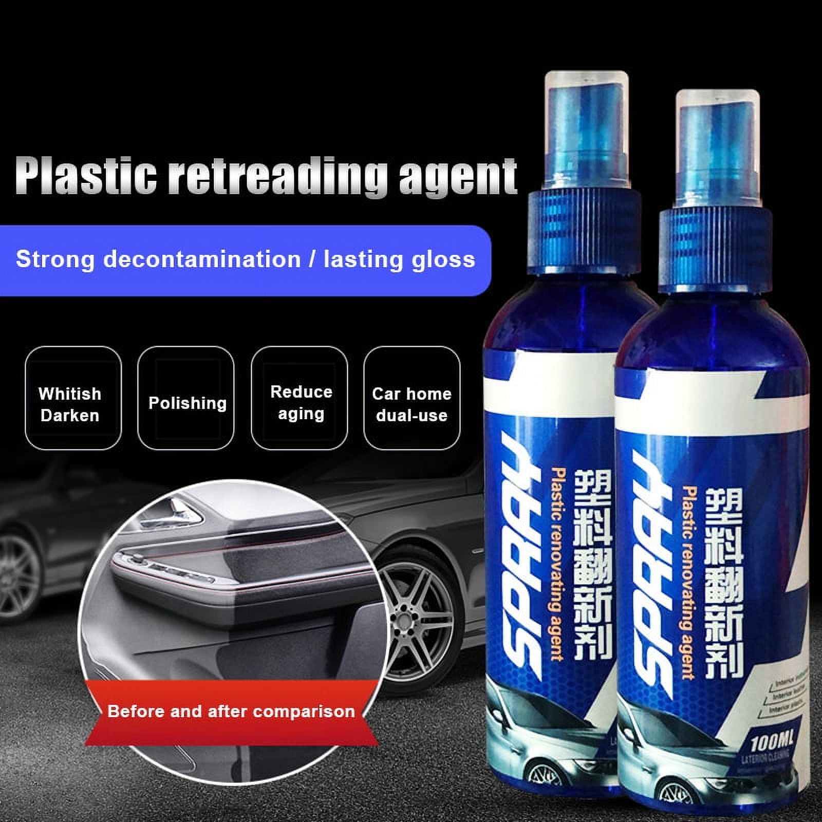 Car Trim Restorer Automotive Plastic Repair Agent Plastic Renovation Liquid  Interior Cleaning Dustproof Renovation for Sedans