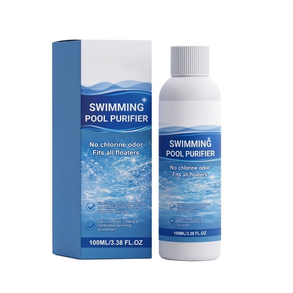 100Ml Pool Clarifier Liquid Daily Water Clarifying Solution for Swimming Pool Stain Removal and Odor Eliminators