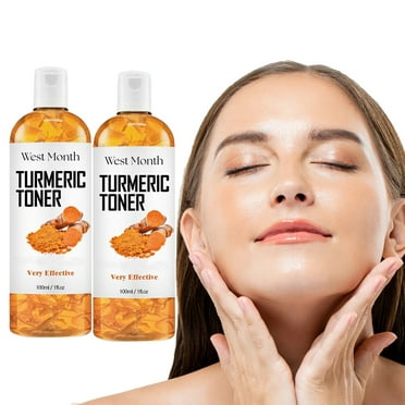 100Ml Turmeric Dark Corrector Toner,Turmeric Toner, with Hyaluronic acid, collagen, Turmeric Facial Toner, For dry skin, Face Hydrating Face Toner, For all skin types 2pcs