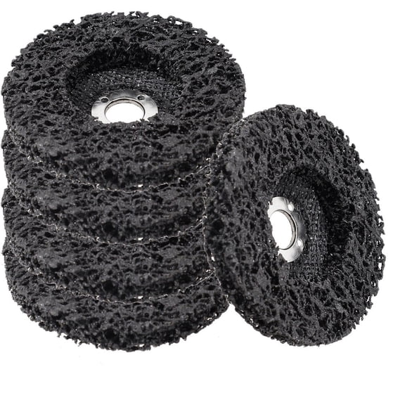 100Mm Grind Disc Abrasive Wheel Paint Rust Remover Poly Strip Disc For Angle Grinder Clean Polish Metal Blue Smile Home