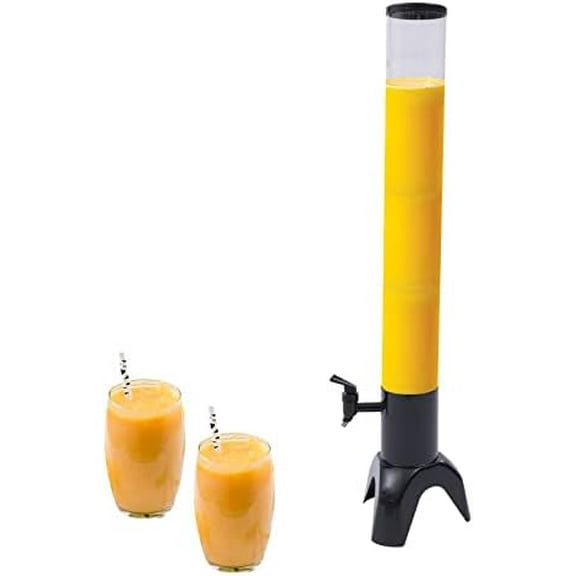 100OZ Beer Tower Dispenser, Clear Beverage Tower Dispensers with Ice Tube Margarita Drink Towers Mimosa Drink Towers Perfect Drinks Dispensers for Parties Bars Restaurants