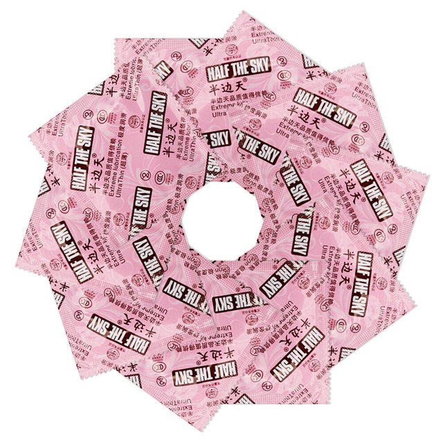 100PACK Ultra Thin Lubricated Bulk Condoms for Men Extended Pleasure Sex Time