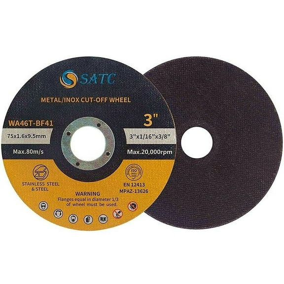 100PC 3 inch Cut Off Wheels 3/8" Arbor Metal Cutting Disc Blade Die Grinder Tool