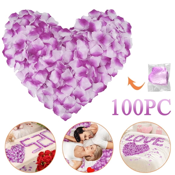 100PC Artificial Rose Petals Silk Petals for Wedding Bridal Home Decor
