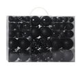 thumbnail image 1 of 100PC Christmas Ornaments Shatterproof Balls for Christmas Tree Decoration, Black, 1 of 3