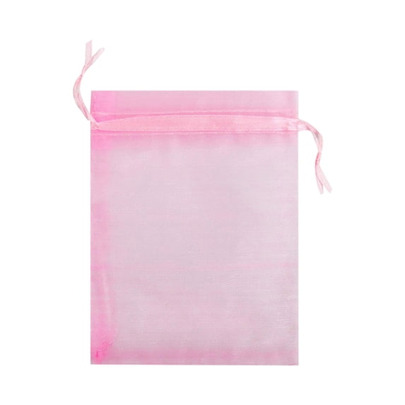 100PC Clear Mesh Fruit Protector Bag, Outdoor Garden Hanging Storage Bag, Colorful Portable Fruit Protector Bags with Rope, Plant Flower Netting Cover Supplies with 3 Different Sizes