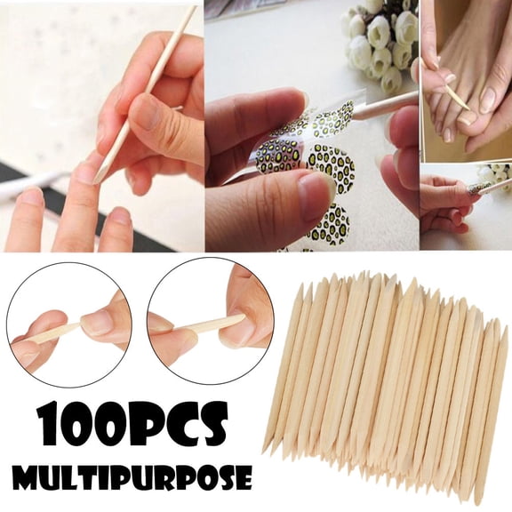 100PC Nail Cuticle Remover Tool for Dead Skin Manicure Art and Pedicure Care