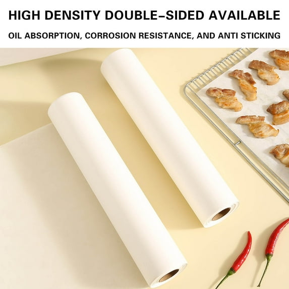 100PC Non-Stick Parchment Baking Paper Sheets Oil & Water High-Temperature Safe for Baking,Grilling & Frying 8x12 Inch Pre-Cut Round Liners