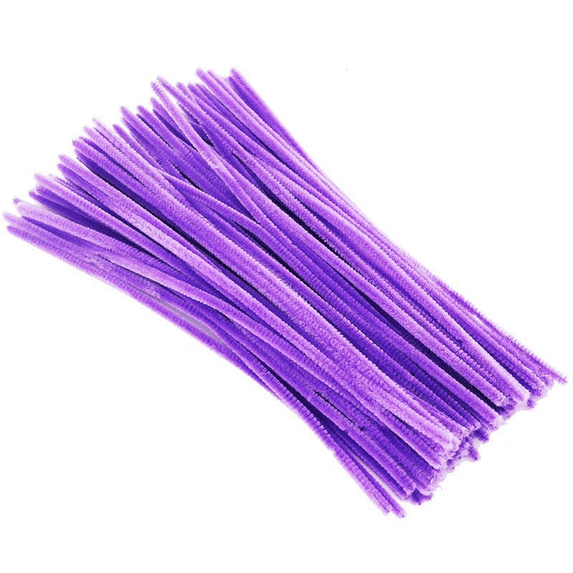 100PC Pipe Cleaners, Multi-Colored Chenille Stems DIY Simulation Bouquet Materials Pipe Cleaners Craft, , Assorted Colors Art Crafts, Color Craft Pipe Decorations