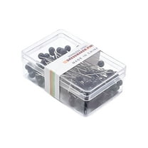 100PC Sewing Pins Ball Glass Head Pins, Straight Head Pins, Ball Glass Head Pins Straight Quilting Pins for Wedding Flowers Buttonholes Corsages Floral Craft