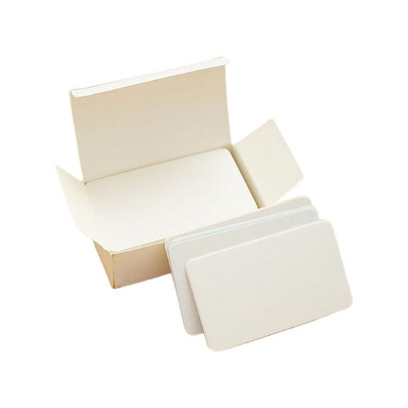 100PC Small Blank Paper Message Note Business Cards Double-Sided for DIY Gift