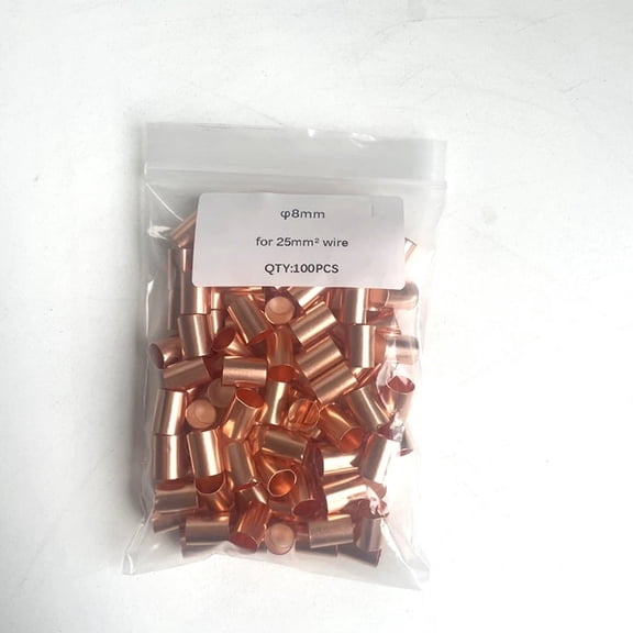 NOBRAND Bronze Connecting Pipe Wire Joint Wire Connector 100 Piece