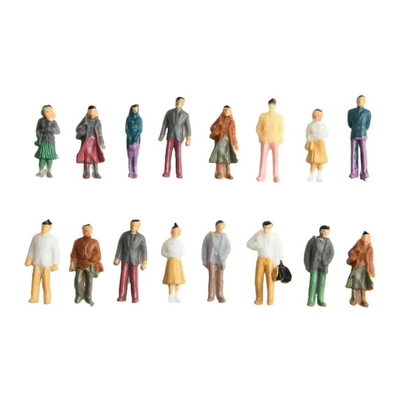 100PCS 1:50/1:75/1:100 DIY Sand Table Mini Color Small Person Scene Matching