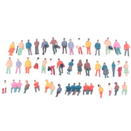 100PCS 1:50/1:75/1:100 DIY Sand Table Mini Color Small Person Scene Matching