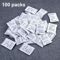 100PCS 1 Gram Safe Desiccant Packs, Premium Silica Gel Packets, Desiccant Moisture Absorbers for Storage White