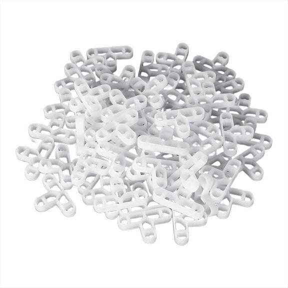 100PCS 10mm Brick Wall and Deck Board Spacers for Tile Leveling Systems, Plastic Construction for Consistent Gap Alignment in Flooring and Decking Projects