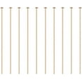 thumbnail image 1 of 100PCS 18K Real Gold Plated Flat Head Pins 21 Gauge Satin Pins 45mm Long, 1 of 9