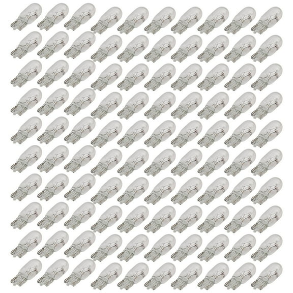 100PCS 194 For T10 Clear Wedge Incandescent Instrument Panel Light Bulbs