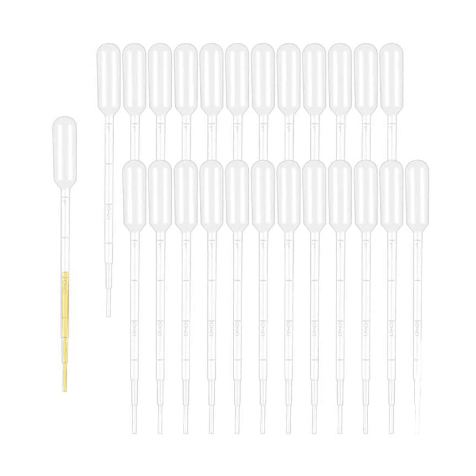 100PCS 1ML Disposable Plastic Transfer Pipettes, Clear Graduated Eye