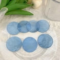 thumbnail image 1 of 100PCS 2-in Round Shells Pieces with 2 Hole, Polished Round Shell Slice - Capiz Shells Pearl Coin Beads - Handmade Decorative Accessories for DIY(Blue), 1 of 7